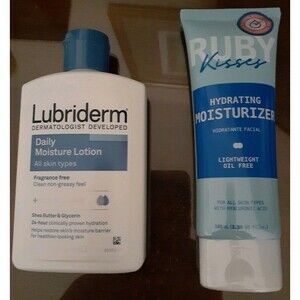 Lubriderm daily moisture lotion Fragrance Free & Ruby Kisses Moisturizer  New